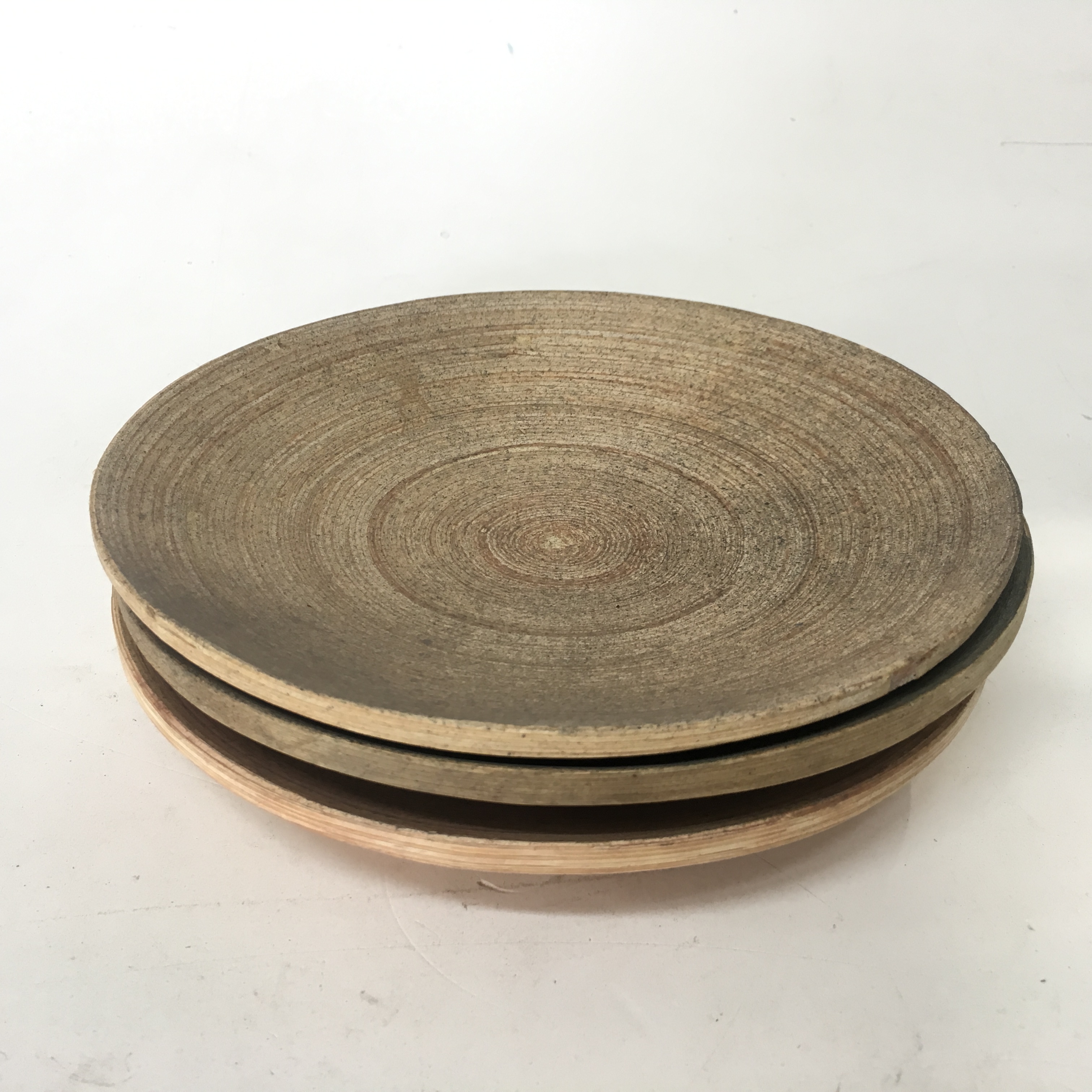 PLATE, Wooden Side Plate - Aged 